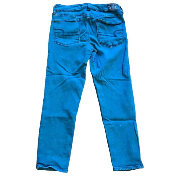 American Eagle Hi-Rise Jegging Crop Super Stretch Jeans Women's Size 6 Regular - Picture 4 of 7